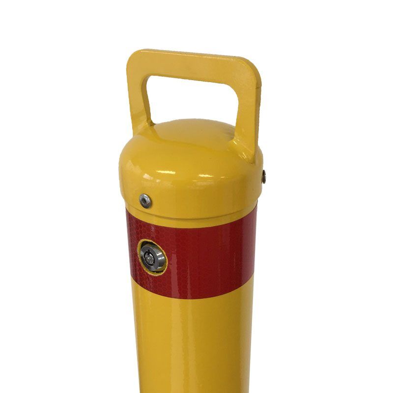 Safety & Civil Removable Bollard - 90mm x 900mm - keyed lock - Image 2