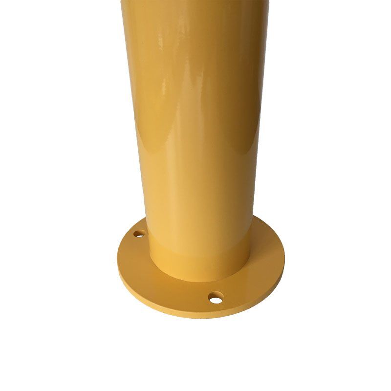 Safety Yellow Fixed Bollard - 140x900mm Surface Mounted - Image 3