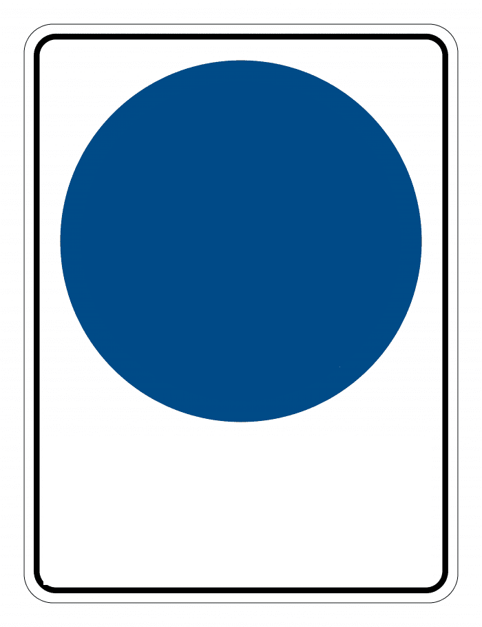 Custom Mandatory Safety Sign