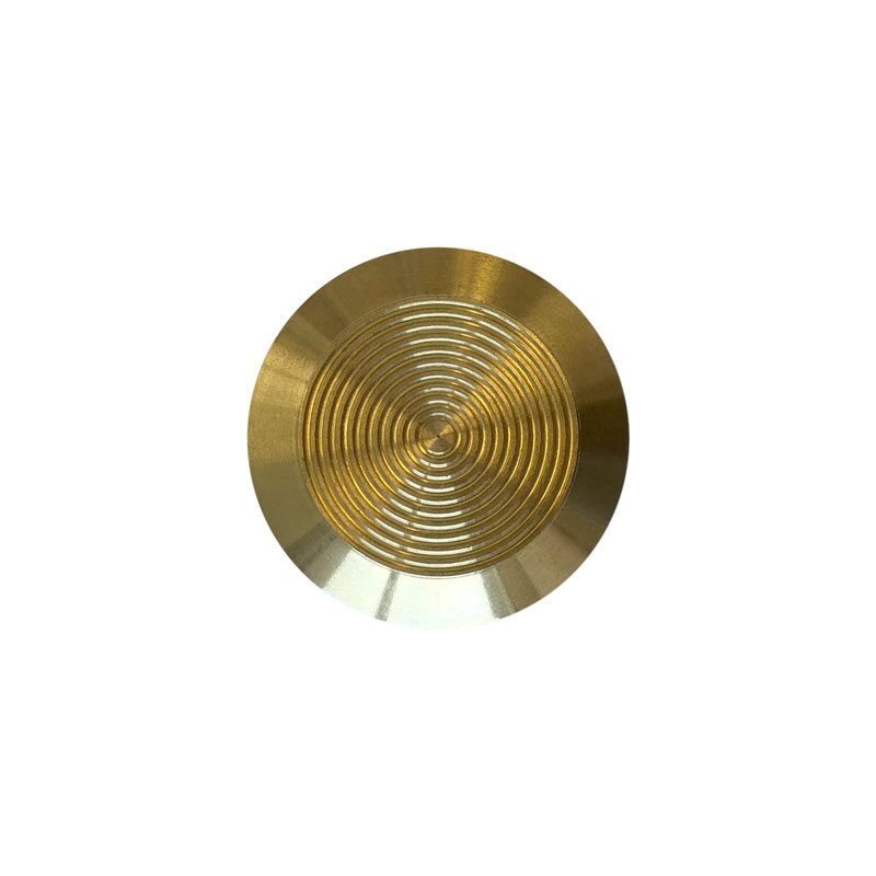 Brass Tactile Indicator Stud - Adhesive Free Spigot